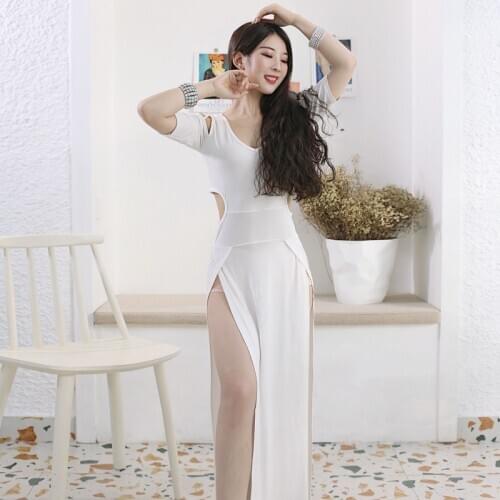 New style autumn belly dance costume fashion fairy split dress oriental dance costume belly dance suit 5 colour