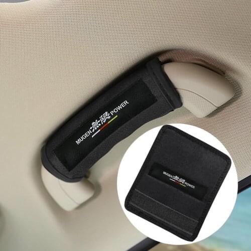 Car interior Car roof handle plush protective cover for Mugen Power Honda Civic Accord CRV Hrv Jazz Accessories