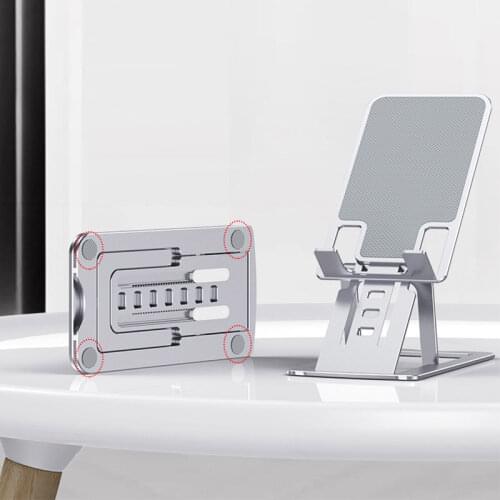 Cell Phone Stand for Desk Adjustable Phone Holder Dock for IPhone 11 Pro Max XS XR 8 7 Foldable Mobile Phone Holder Stand