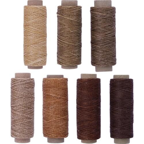 MIUSIE Leather Waxed Thread Cord 150D 50M DIY Hand Polyester Stitching Thread Multicolor For DIY Handicraft Sewing Tools