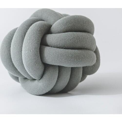 Drop Shipping Knotted Round Throw Pillow Back Cushions Home Sofa Bed Decoration For Kids 25cm