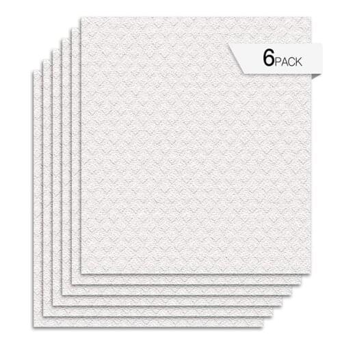 6pcs Swedish Dishcloth Cellulose Sponge Cloths Eco-Friendly No Odor Reusable Cleaning Cloths for Kitchen Dish Cloth Hand Towel
