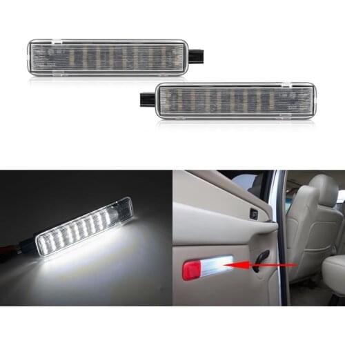 For Chevrolet Silverado GMC Sierra 1500 2500 3500 For Cadillac Canbus White SMD Led Car Door Panel Welcome Courtesy Lights