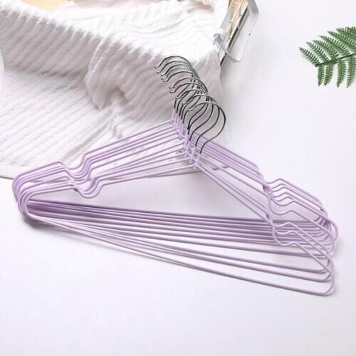 10pcs/lot Non-Slip Metal Shirt Trouser Hook Hangers Coat Hanger Clothes Accessories Rack