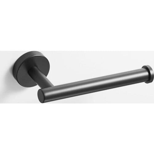 4Pcs/Set Hanging Towel Bar Toilet Paper Holder Robe Towel Hooks Hardware Towel Rack Set Brushed for Kitchen