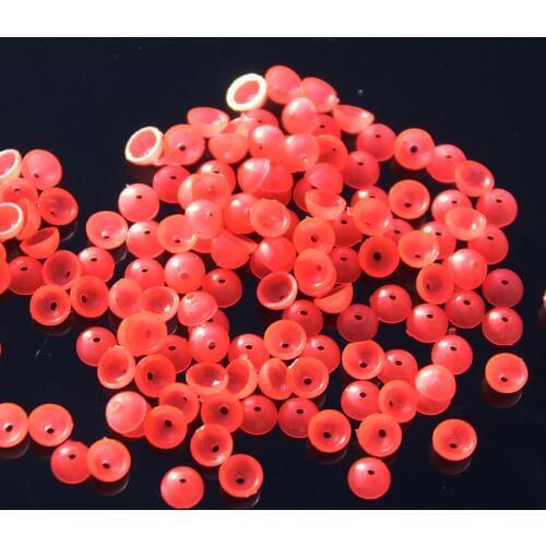 50PCS Awa Float Line Group Necessary Semicircle Bead Cushion Rubber Bumper Stopper Beads rock/Lure Fishing Terminal Tackle
