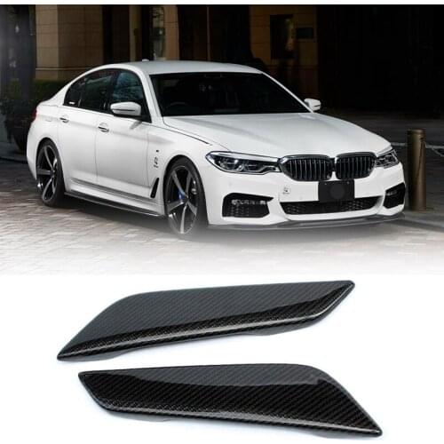 Car Carbon Fiber Side Wing Air Flow Intake Cover Trim Decor Hood for BMW 5 Series G30 G31 2017 2018