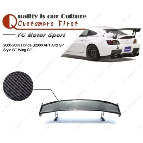 Car Accessories Carbon Fiber SPN Style 1500mm Trunk GT Wing Fit For 2000-2008 S2000 AP1 AP2 Rear Spoiler