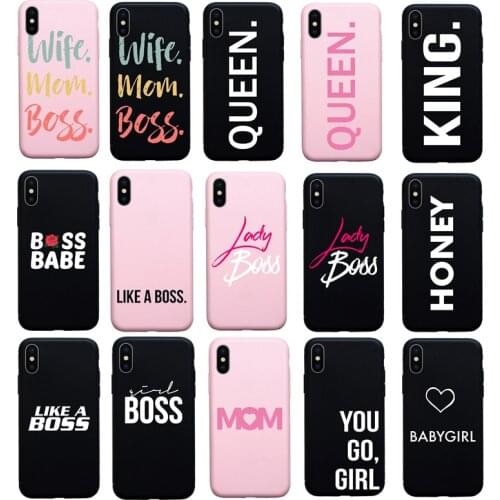Cool Soft Case For iPhone 12mini 12 11Pro Max 7 8 Plus 6 6S Plus SE 2020 X XS Max XR Phone MOM BOSS HONEY Cover Fundas Coque
