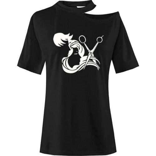 Funny Barber Weapon Scissors T Shirt Hairdresser Barber Hair Stylist Definition Hip Hop Harajuku T-Shirt Women Clothing Blusas