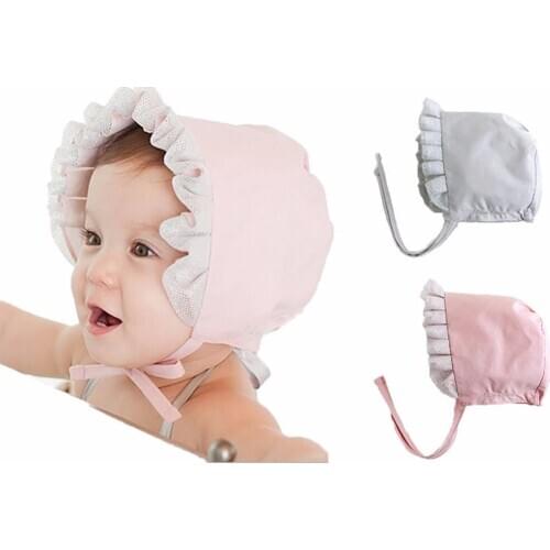 2019 Girls Infant Baby Newborn Kids Lace Bucket Hat New Children Cap Fashion Beanie Bonnet Hair Accessories Photography Props