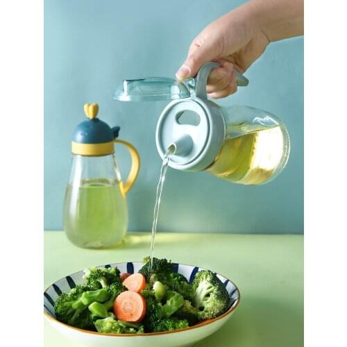 Kitchen articles household glass leak proof small oil bottle soy sauce bottle vinegar bottle glass jars