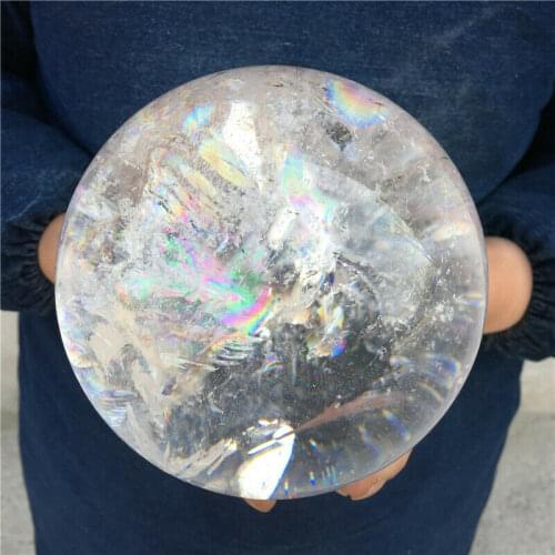Natural clear white Quartz Sphere Crystal Ball Healing++Support wholesale customization