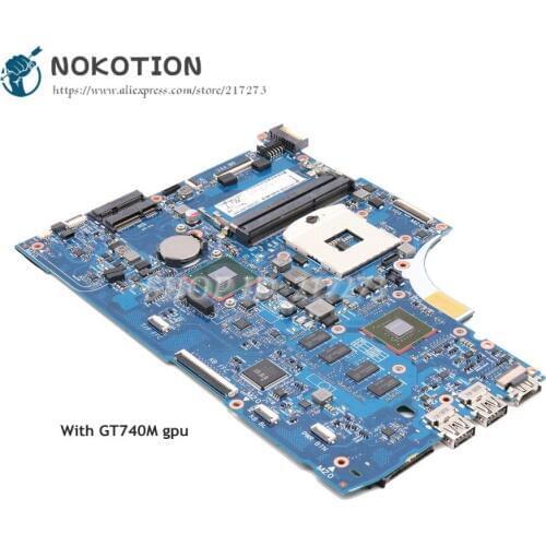 NOKOTION 720567-001 720567-501 For HP Envy 15-J 15T-J000 Laptop Motherboard 6050A2548301-MB-A02 720567-501 GT740M gpu