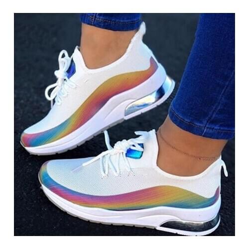 Okkdey 2020 New HOT! Spring and Autumn Women Shoes Casual Loafers Comfort Flat Shoes for Zapatos De Mujer Sneakers 35-43