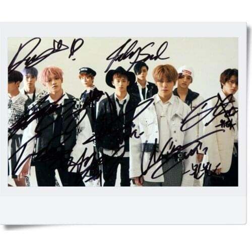 Signed NCT 127 NCT127 autographed original photo CHERRY BOMB 6 inches freeshipping 062017 04