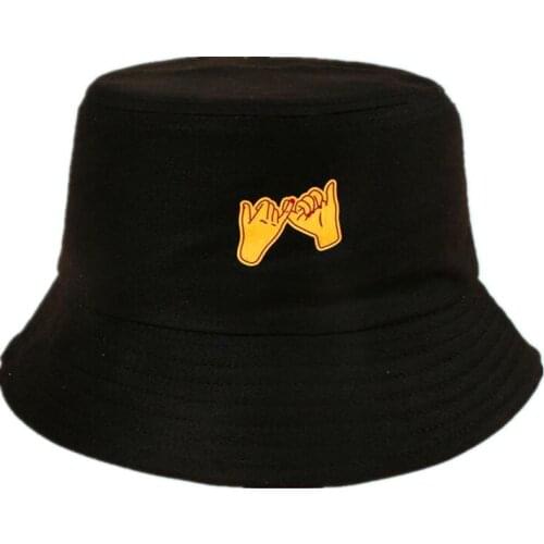 Gestures Cotton Bucket Hat Fisherman Hat Outdoor Travel Hat Sun Cap Hats for Men and Women 174