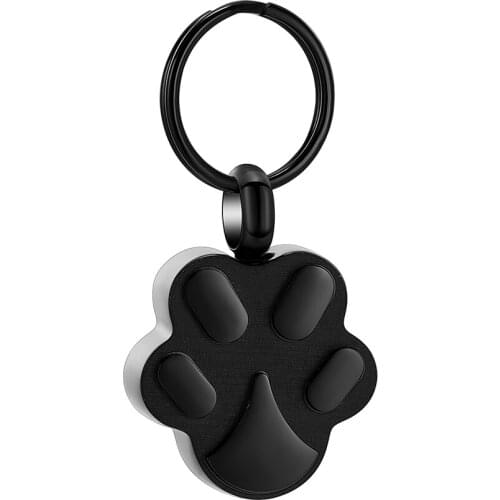 Pet Paw Footprint Animal Pendant Keychain Cat and Dog Paw Pattern Keychain Jewelry Gift