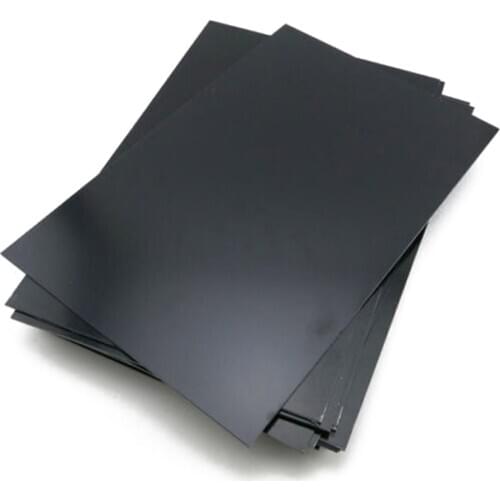 1pcs New 0.5mm Thickness Durable Black ABS Styrene Plastic Flat Sheet Plate