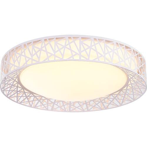 Modern LED Nest Living Room Ceiling Light Romantic Geometry Hollow Out Bedroom Ceiling Lamp Study Room Round Plate Lights