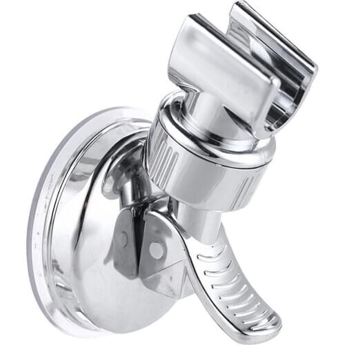Adjustable Showerhead Clamp Bracket Holder Bathroom Wall Mounting Chrome Bracket Shower Head Grip Holder