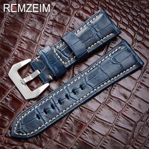 Watch Bracelet Belt Black Blue Brown Watchbands Genuine Leather Strap Watch Band 20mm 22mm 24mm 26mm Watch Accessories Wristband