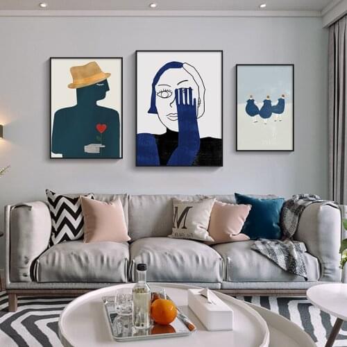 Matisse Retro Poster Abstract Character Minimalist Canvas Painting Modern Wall Art Picture Home Decoration Living Room Bedroom
