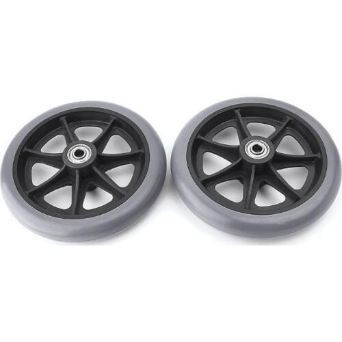 2pcs 6" Wheelchair Casters Small Cart Rollers Chair Wheels Accessories