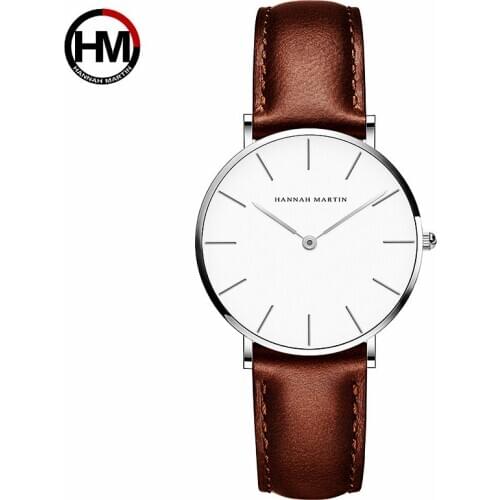 Luxury Ultra-thin Lady Watch Small Dial Fine Strap Womens Wrist Watches Fashion Frontier Hannah Martin Female Clock Quartz 36mm