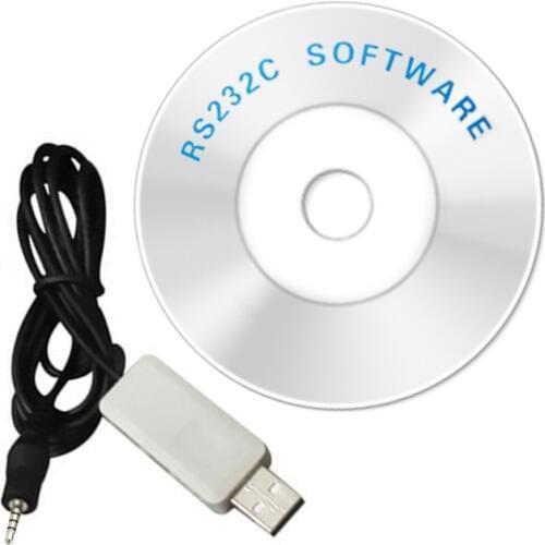 RS232 CD Software and USB Cable with 2.5mm Diameter Jack