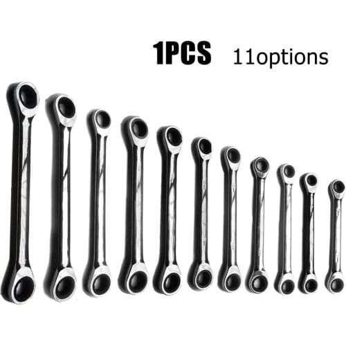 1 Pcs Ratchet Wrench Double Head Ratchet Spaner Hand Tool Repair Tools Accessories For Nut Spaner