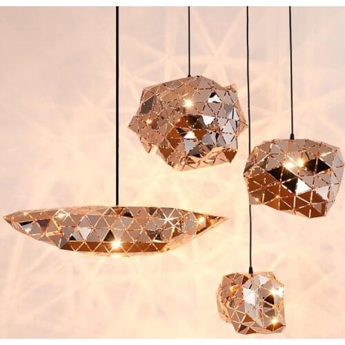Modern Stainless Steel Phantom Sparks Irregular Ball Pendant Lights Kitchen Hanging Lamps Bar Restaurant Cafe Home Decor Lamps