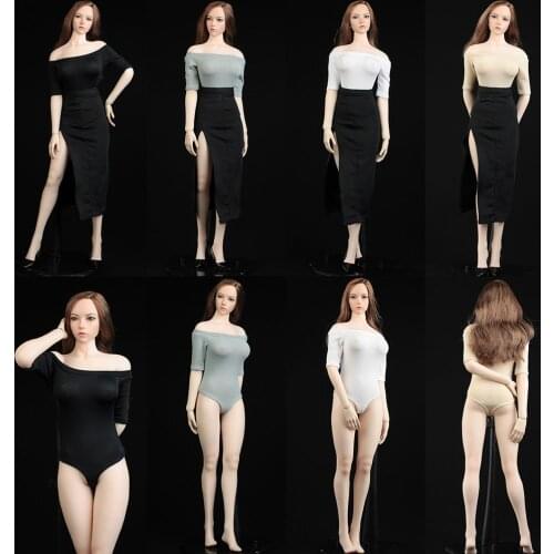 VORTOYS 1/6 V1020 4 Color Womens Dress Skirt Clothes For CollectionFit 12" female Figure Body In Stock