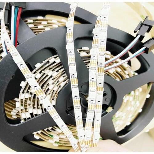 WS2812 IC SMD3535 RGB 4mm Ultra Thin Led Strip 60Pixels/m DC5V Addressable Programmable Digital RGB Full Color Led Strip