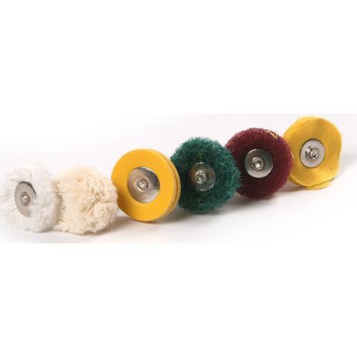 1PC Multi-choice 3mm Shank T type Rotary Polishing Wheel Buffing Pad Brush Grinding Head for Dust Removal Polishing Tool