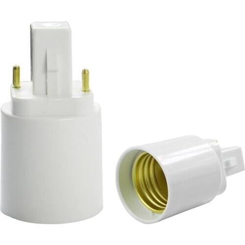 1Pc Retardant G24 To E27 Lamp Holder Converters Light Bulb Base Socket LED Halogen CFL Lamp Converter G24 bulb Adaptor Screw