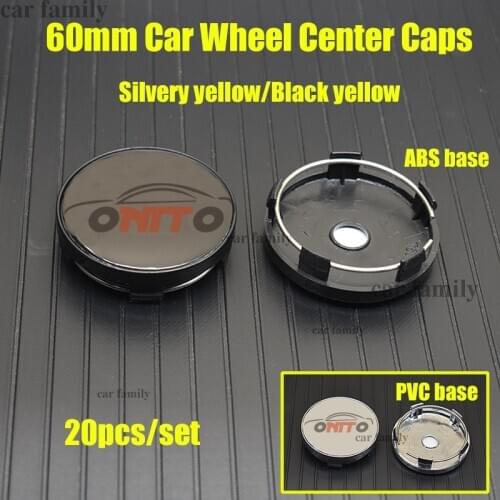 20pcs 60mm 2.36inch 6cm Dust-proof Car Wheel Center Cap Wheel Rim Hub Cap PVC/ABS For lanos orlando captiva lacetti aveo niva