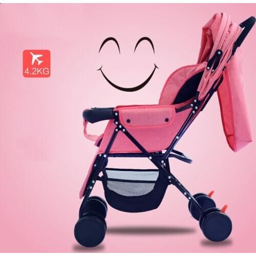 2020 Luxury Baby stroller super light foldable baby stroller can sit on the easy lying baby umbrella car BB trolley on the plane