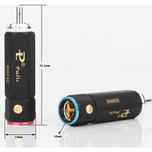 4 pcs Hifi audio brass RCA plug colour RCA -3 silver/gold plated RCA connector signal line plug