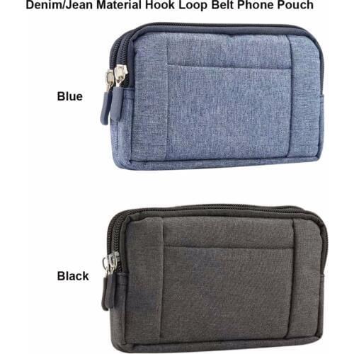 Hook Loop Waistband Belt Phone Case Bags Pouch For Galaxy A6 (2018)/A6+ (2018)/J5 (2017)/S6 edge Plus/S7 Edge/Note 5/A7/A5/A3/J7