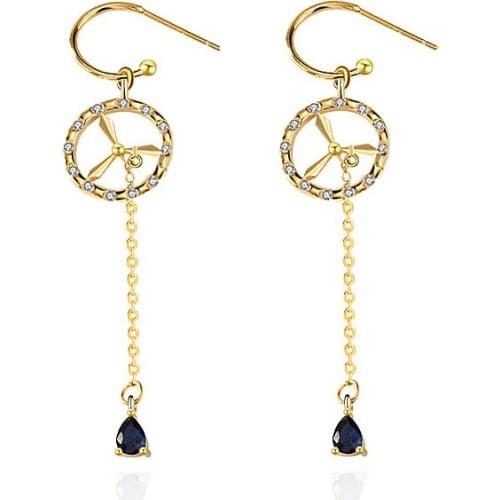 Long Tassel Earrings Female Creative Design S925 Sterling Silver Earrings Jewelry Anniversary Gift