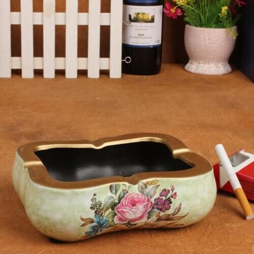 Home decor living room European-style ceramic ashtray ashtray ornaments crafts business gifts wholesale -152C