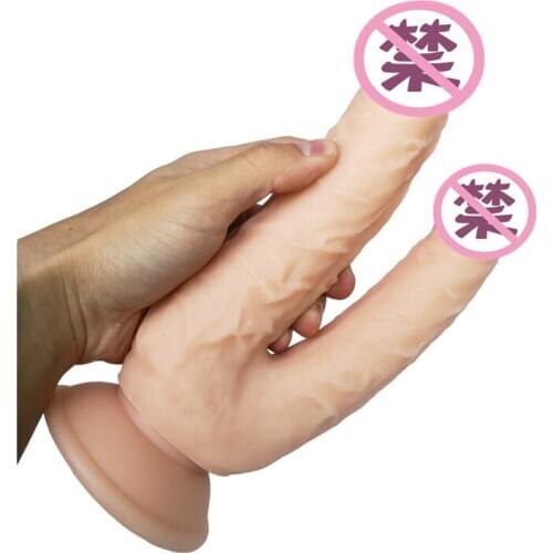 Double Anal Dildo Realistic Butt Plug No Vibrator Sex Toys For Women Gay Vagina Pussy For Men Erotic Toys Adult Games Sex Shop