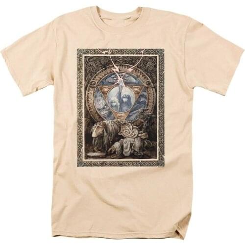 Dark Crystal T-shirt 80s movie poster retro style 100% tan cotton tee DKC131