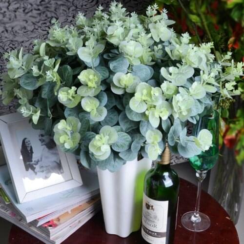 Artificial Eucalyptus Leaf Artificial Plant Flower Arrangement Tree Plant Bouquet Artificial Leaf Home DIY Decoration