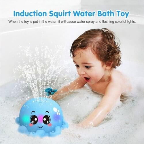Learning Curve Baby Bath Toys Light Up Whale Bath Toys with LED Light Spray Water Bath Toys for Toddlers Infant Kids Boys Girls