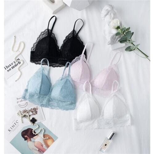 Birdsky, 1PC Summer women silk bra brassiere breast top thin triangle cup push up wire rimless, 100% mulberry pure silk. OR-94