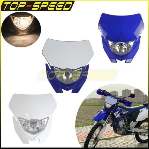 Motocross MX Enduro Headlight Headlamp Fairing For Yamaha WR250 WR450 YZ85 TTR TT-R 125 Supermoto Dirt Bike Front Light KLX DRZ