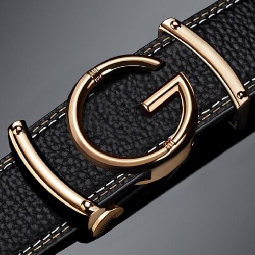 Designer belts men high quality genuine leather fashion g belt men luxury brand Cowskin casual balck Waist Strap ceinture homme