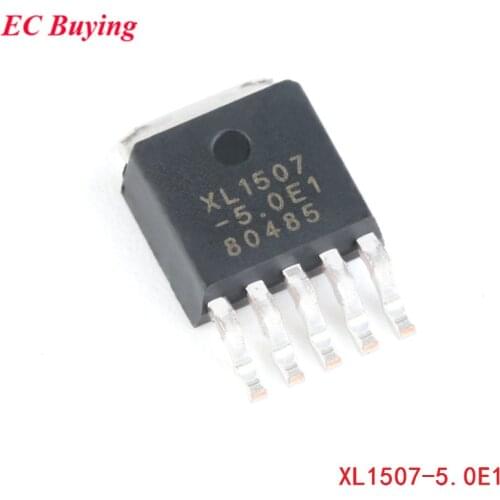 10pcs Original SMD XL1507-5.0E1 TO252-5 Step Down DC Power Converter Step-Down Chip 150khz Integrated Circuit